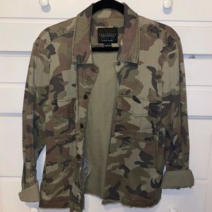 Camo denim jacket